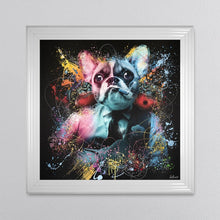 Load image into Gallery viewer, Colour Frenchie Framed Wall Art 90*90cm
