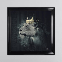 Load image into Gallery viewer, Lion Mafia Queen Framed Wall Art 90*90cm
