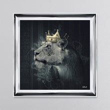 Load image into Gallery viewer, Lion Mafia Queen Framed Wall Art 90*90cm
