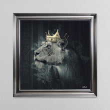 Load image into Gallery viewer, Lion Mafia Queen Framed Wall Art 90*90cm
