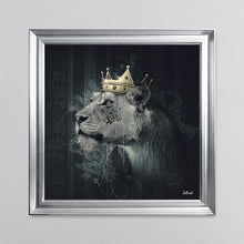 Load image into Gallery viewer, Lion Mafia Queen Framed Wall Art 90*90cm
