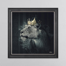 Load image into Gallery viewer, Lion Mafia Queen Framed Wall Art 90*90cm
