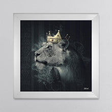 Load image into Gallery viewer, Lion Mafia Queen Framed Wall Art 90*90cm
