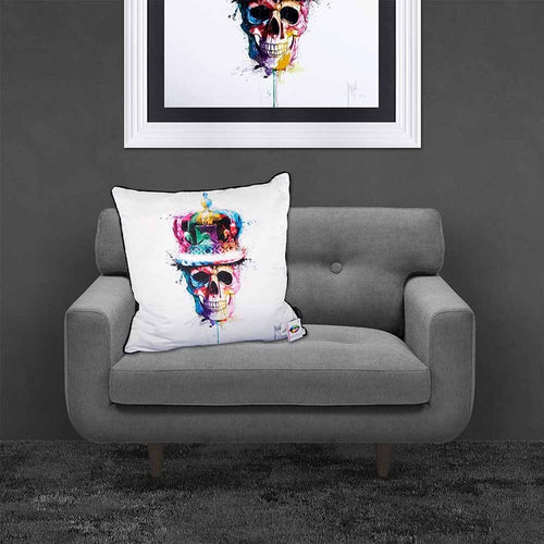 Patrice Murciano God Save The Queen Luxury Feather Filled Cushion | 55cmx 55cm