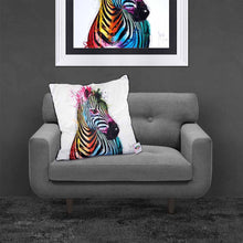 Load image into Gallery viewer, Patrice Murciano Zebra Pop Feather Filled Cushion | 55*55cm
