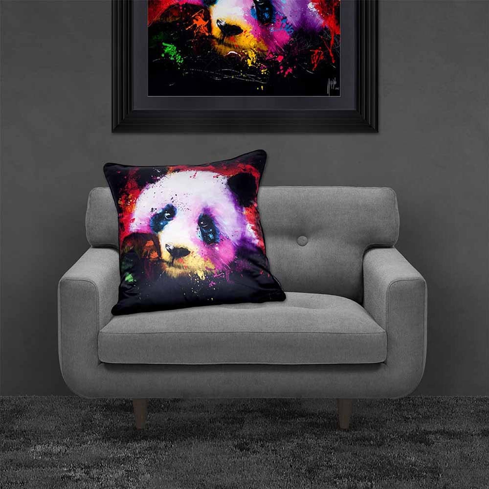 Patrice Murciano Panda Print Feather Filled Cushion | 55*55cm