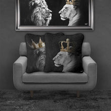 Load image into Gallery viewer, LION QUEEN RIGHT CUSHION | 55CM X 55CM
