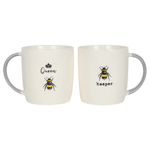 Load image into Gallery viewer, Queen Bee And Bee Keeper Mug Set
