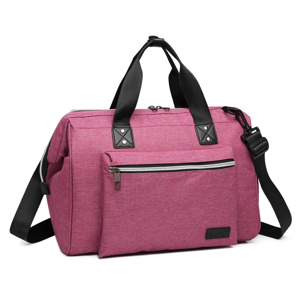 MATERNITY BABY CHANGING BAG SHOULDER TRAVEL BAG PINK