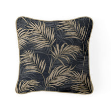 Load image into Gallery viewer, Black &amp; Gold Lounge Palm Feather Filled Cushion 55*55cm
