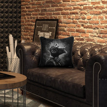 Load image into Gallery viewer, Black &amp; White Punk Monkey Feather Filled Cushion 55*55cm
