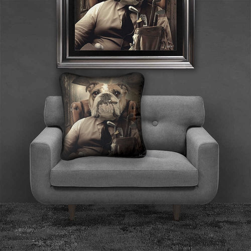 Bulldog Mafia Feather Filled Cushion 55*55cm