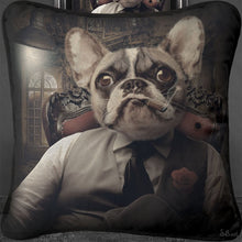 Load image into Gallery viewer, Frenchie Mafia Feather Filled Cushion 55*55cm
