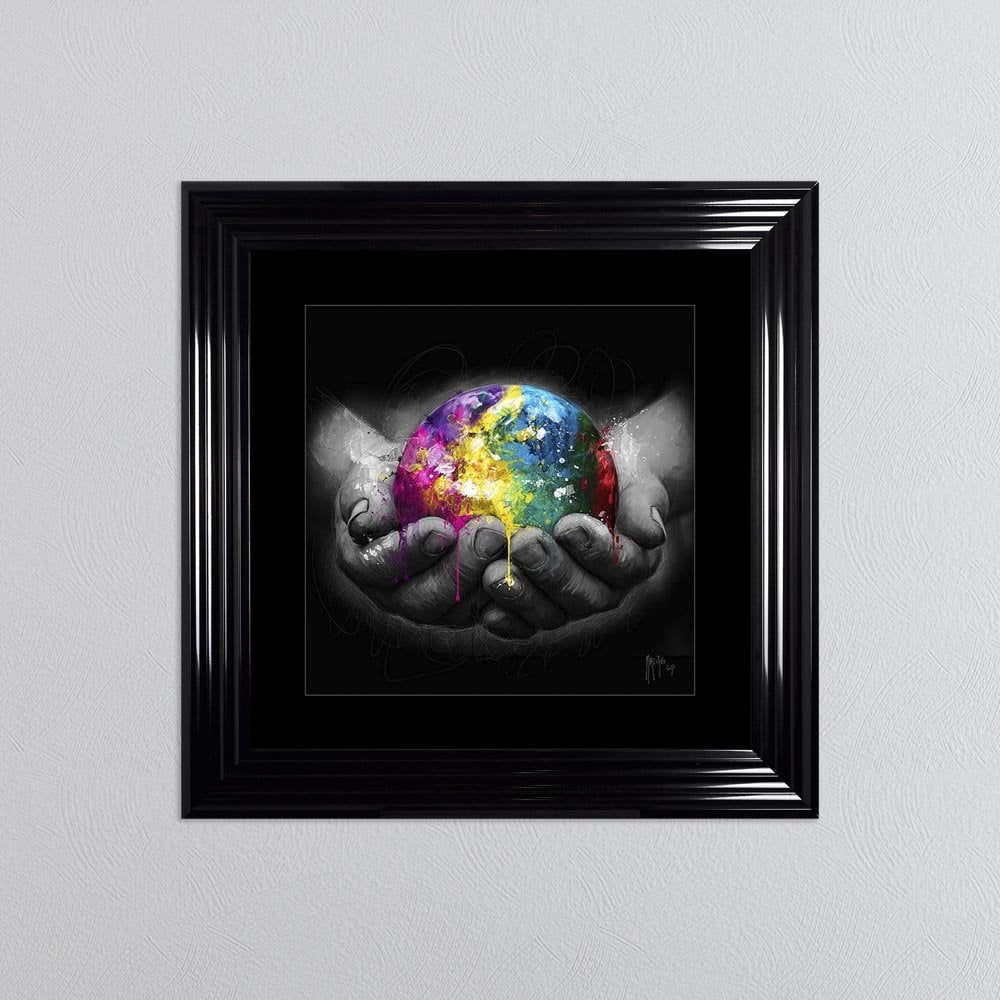 Patrice Murciano World In His Hands Framed Wall Art