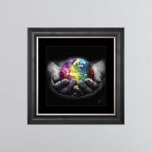 Load image into Gallery viewer, Patrice Murciano World In His Hands Framed Wall Art
