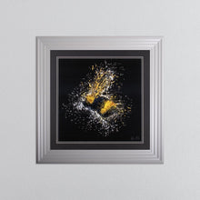 Load image into Gallery viewer, Flying Bumble Bee Modern Framed Artwork
