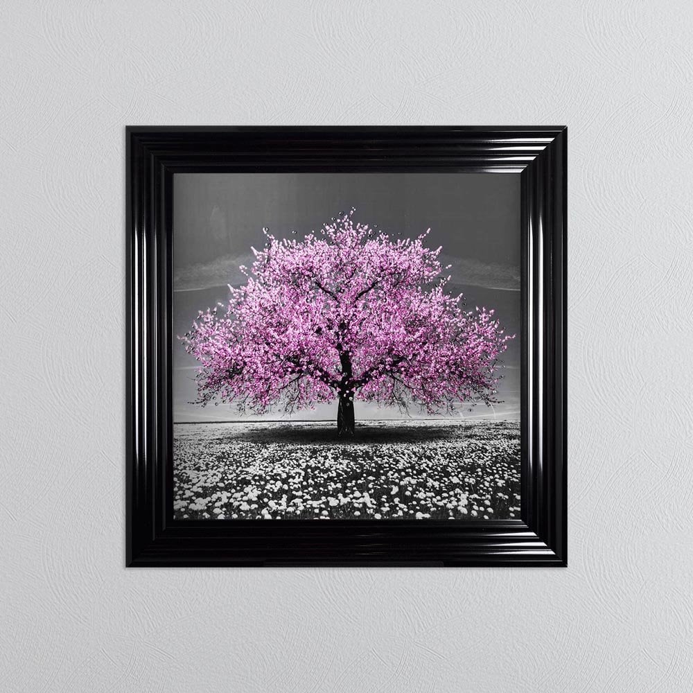 Pink Cherry Tree Framed Wall Art