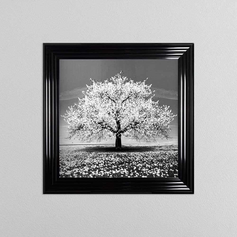 White Cherry Tree Framed Wall Art