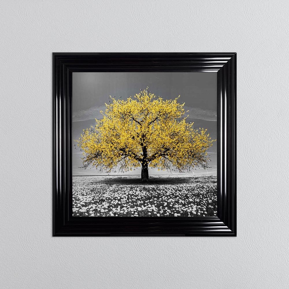 Yellow Cherry Tree Framed Wall Art