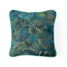 Load image into Gallery viewer, Teal Paradise Floral Feather Filled Cushion 55*55cm
