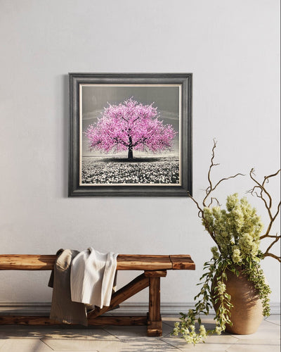 Pink Cherry Tree Framed Wall Art