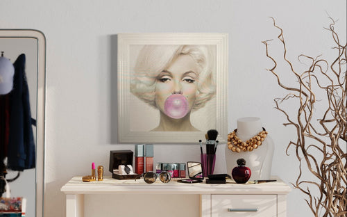 Marilyn Monroe Blowing Gum Framed Wall Art