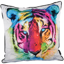 Load image into Gallery viewer, Patrice Murciano Tiger Print Feather Filled Cushion | 55*55cm
