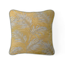 Load image into Gallery viewer, Yellow &amp; Silver Lounge Palm Feather Filled Cushion 55*55cm
