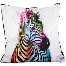 Load image into Gallery viewer, Patrice Murciano Zebra Pop Feather Filled Cushion | 55*55cm
